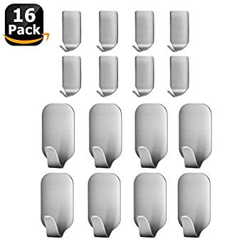 Stainless Steel Ultra Strong Heavy Duty Wall Adhesive Hooks Hangers Stainless Steel Ultra Strong Heavy Duty Wall Adhesive Hooks Hangers